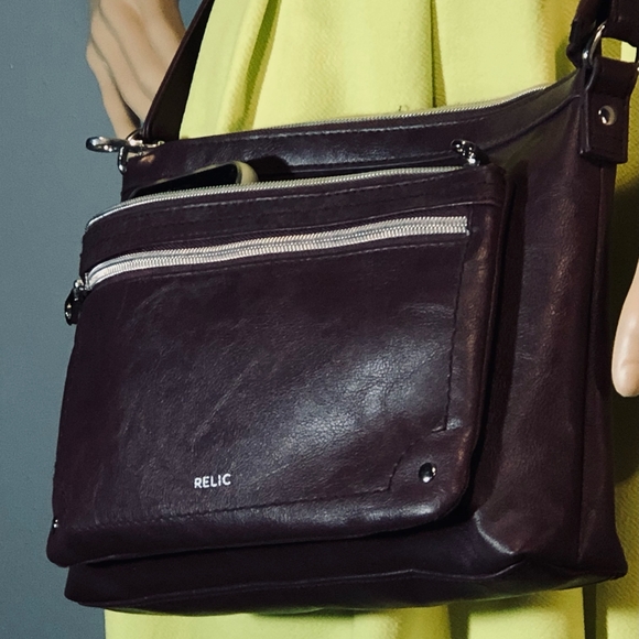 Relic Brown Leather Polka Dot XBody SS - Picture 7 of 15